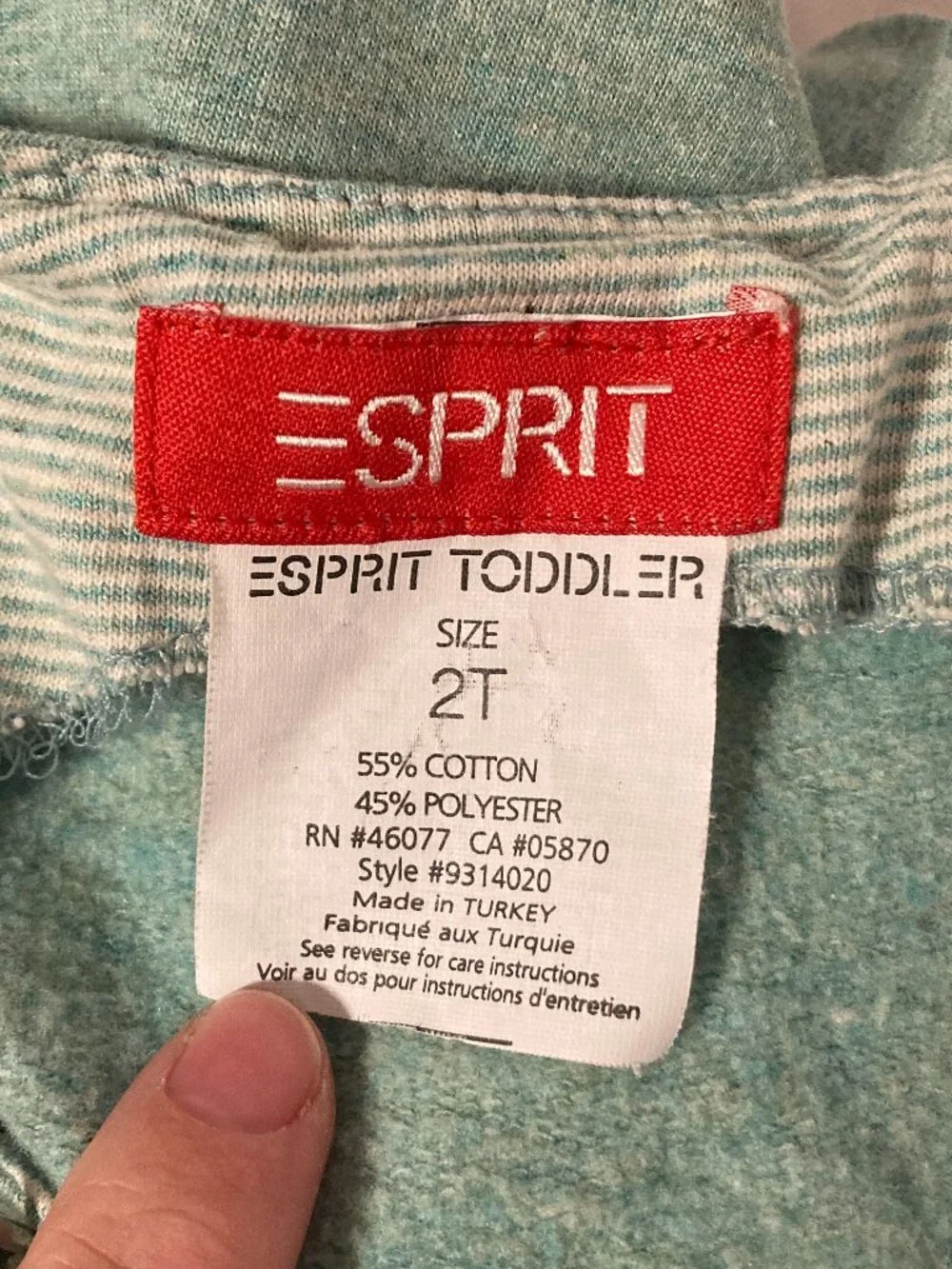 Espirit Toddler Jumper Overall Dress 90s Size 2T